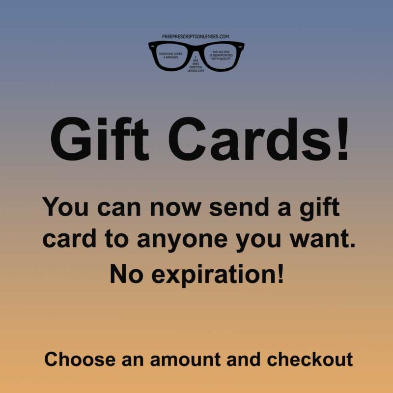 Free Prescription Lenses Gift Card